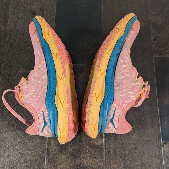 HOKA Tecton X Women’s Trail Running Shoes – Size 7.5 – Orange - Picture 7 of 14